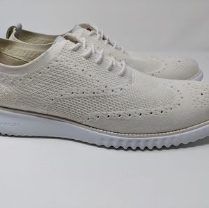 Cole Haan Zerogrand Stitchlite Oxford Wingtip - Men's Size 13 White/Off White